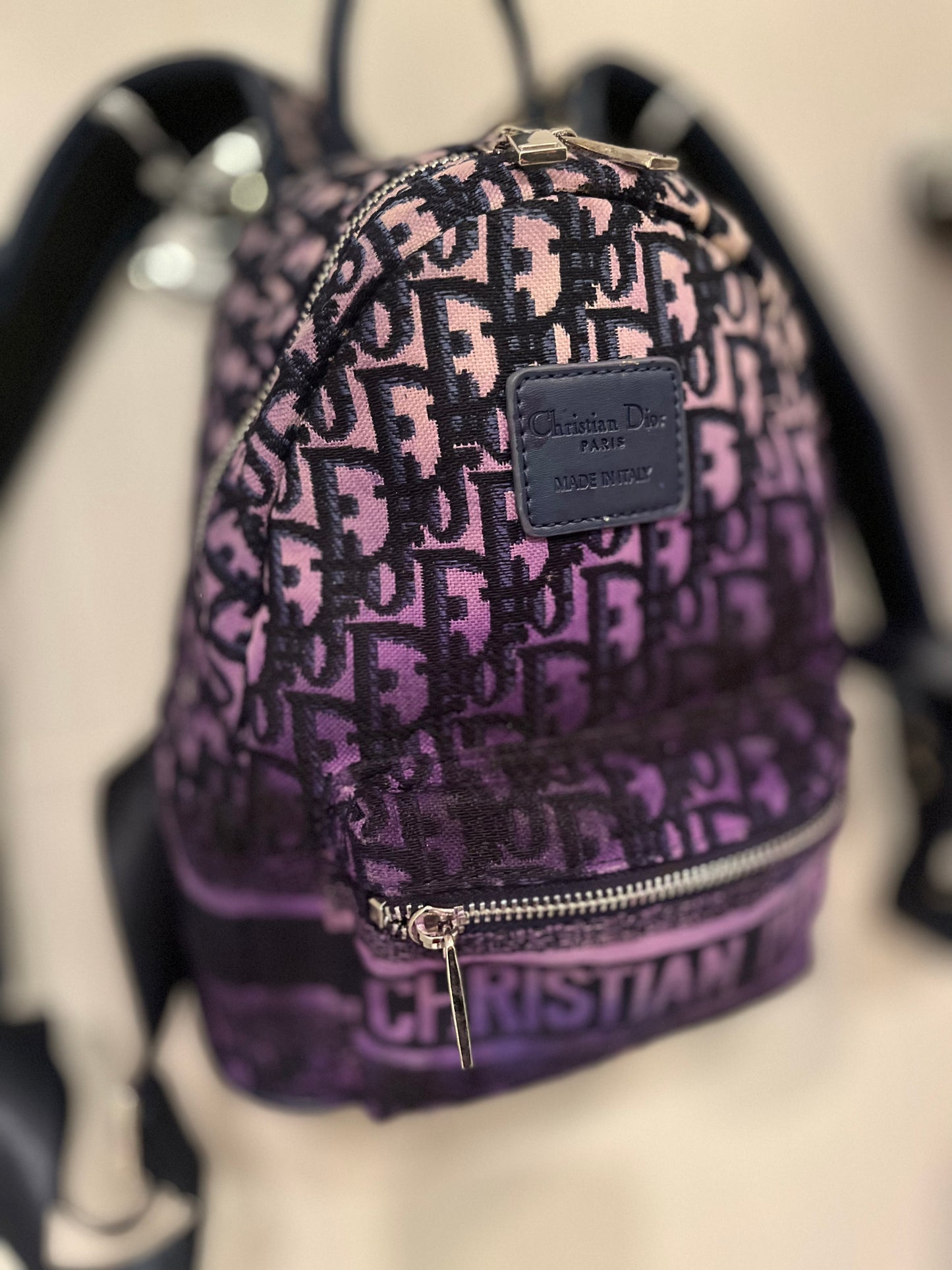 Preloved Toasted x Coll Dior Purple Haze Backpack w/ Monogram