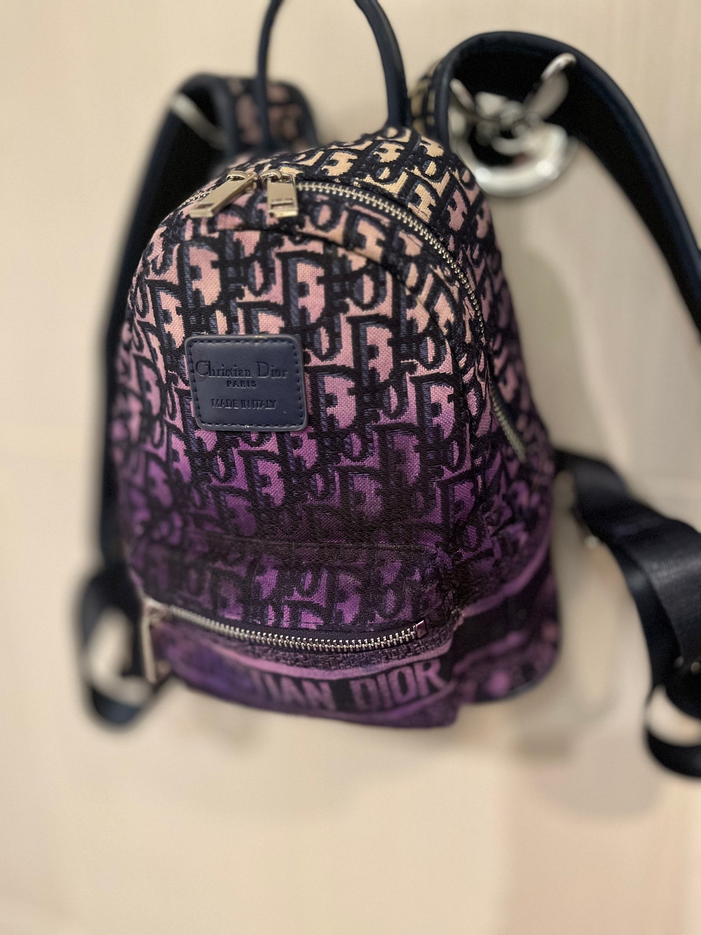 Preloved Toasted x Coll Dior Purple Haze Backpack w/ Monogram