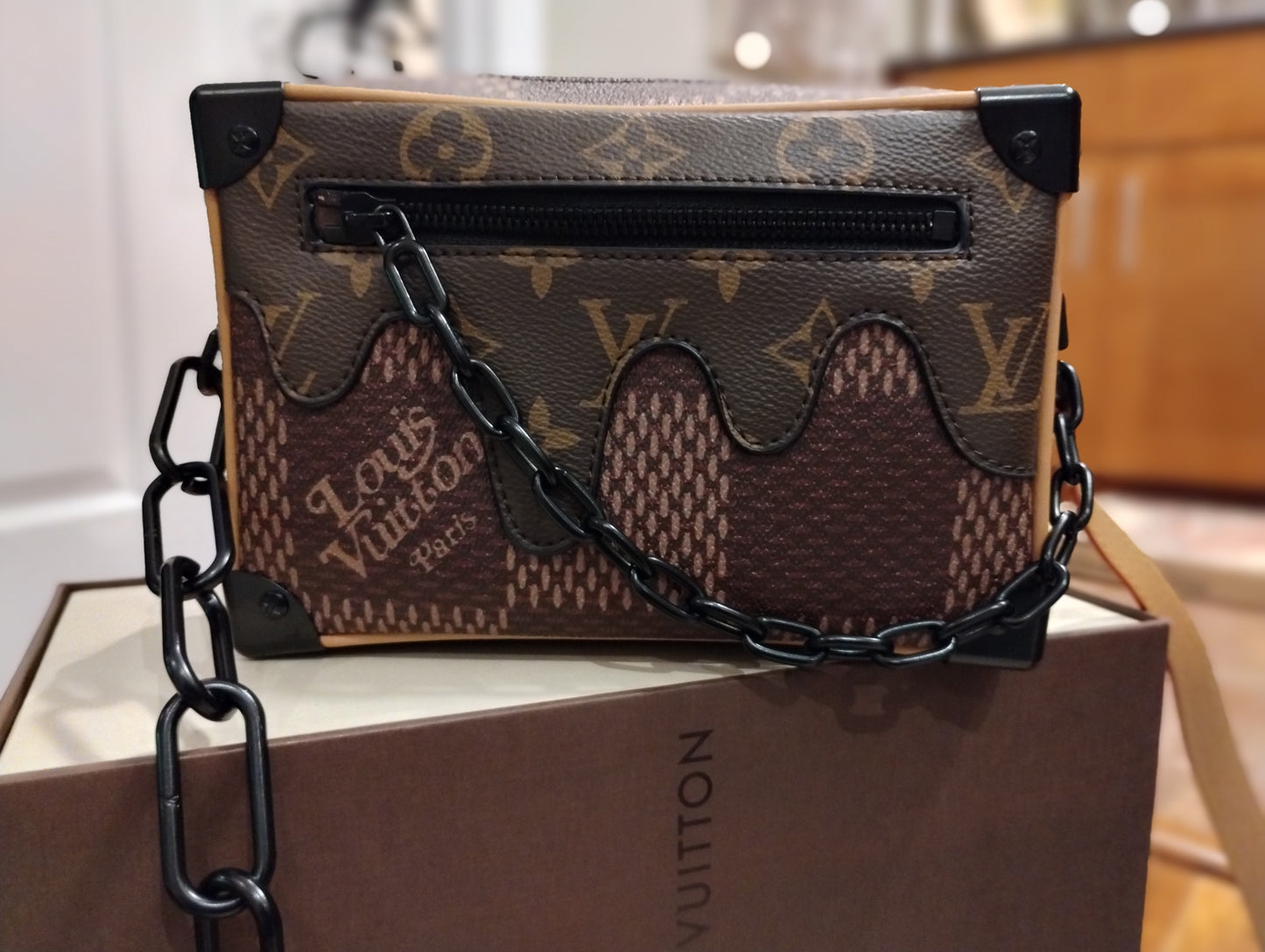 Louis Vuitton Mini Soft Trunk Crossbody - Brown & Black