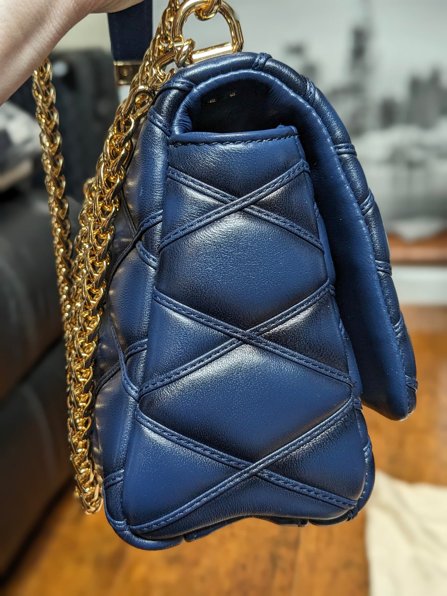 (Copy) Preloved Louis Vuitton Go-14 MM Quilted Leather Womens Handbag