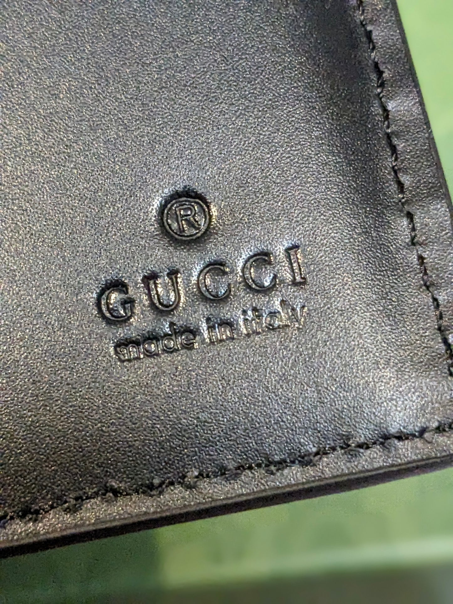 Men's Preloved Gucci Wallets Embossed & Pebbled Leather & Monogram Canvas (Four Designs Available)